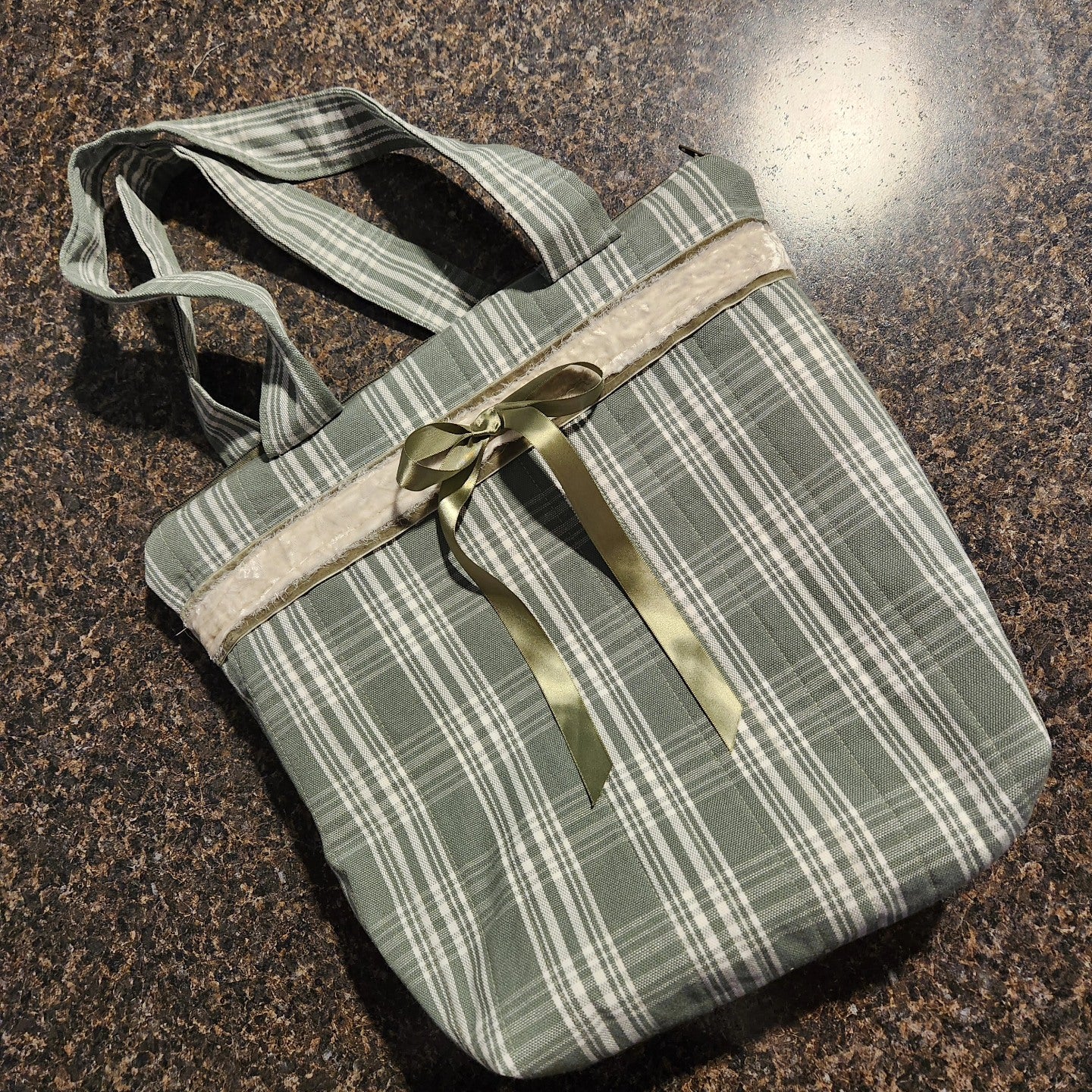 "Glad in Plaid" Tote Bag