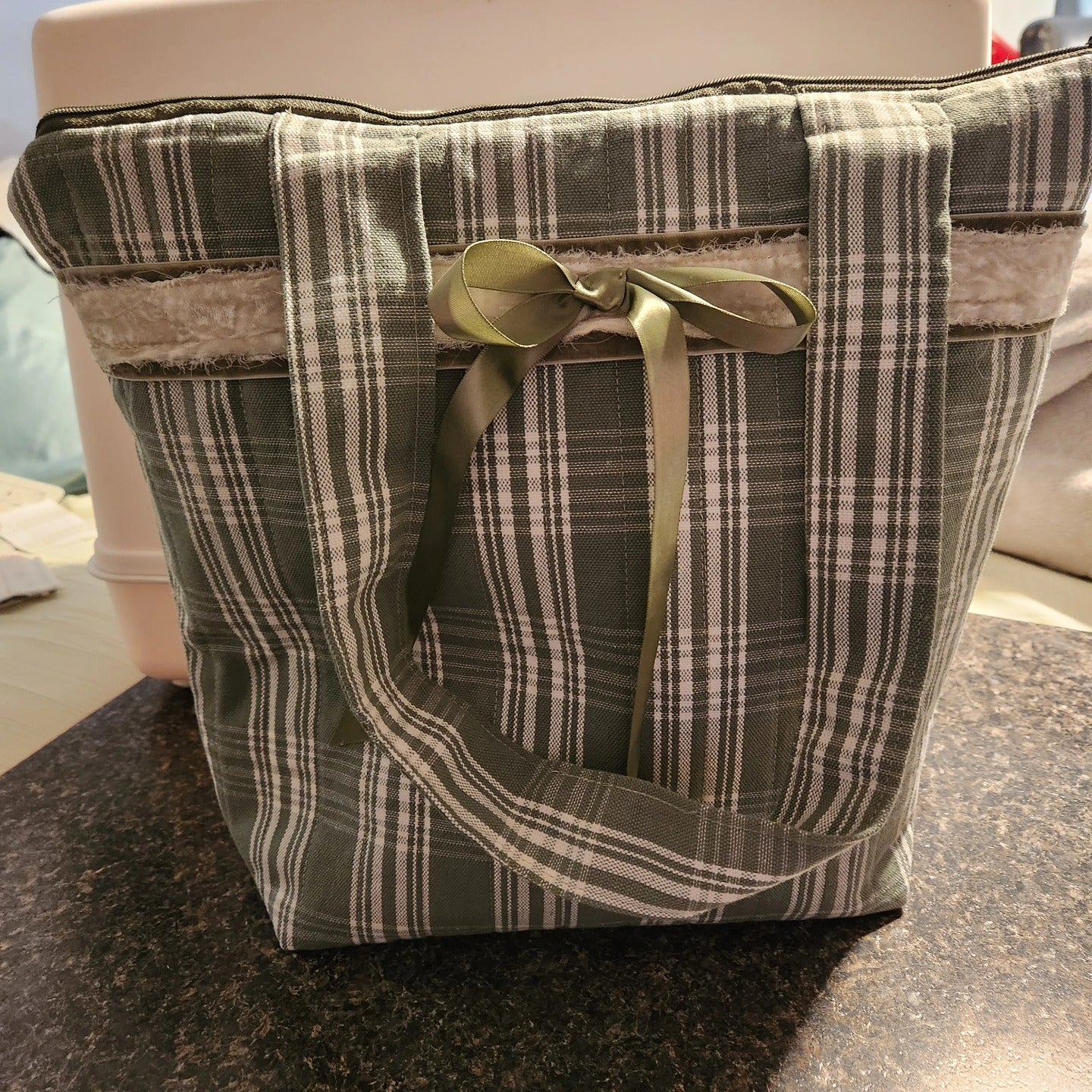 "Glad in Plaid" Tote Bag