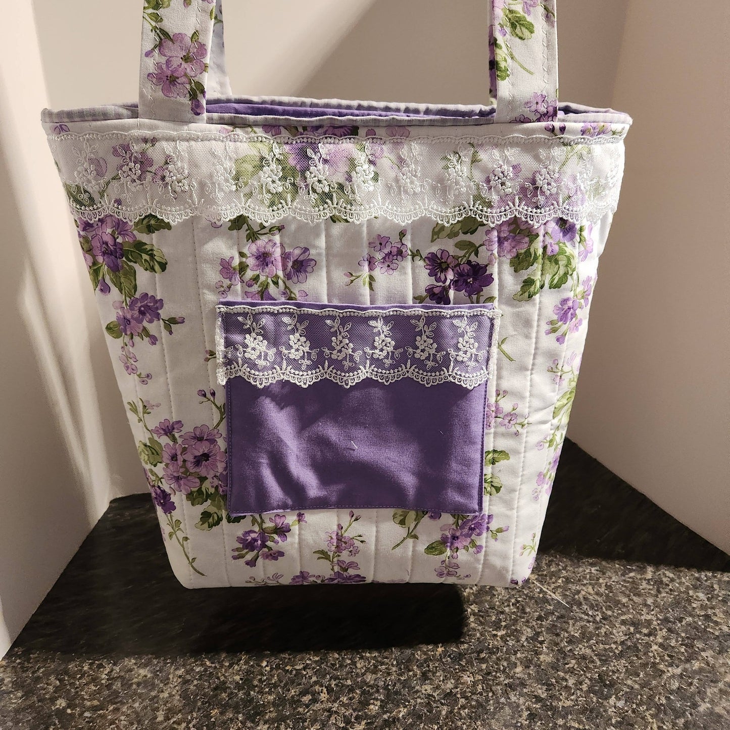"Lilacs and Lace" Tote Bag