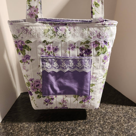 "Lilacs and Lace" Tote Bag