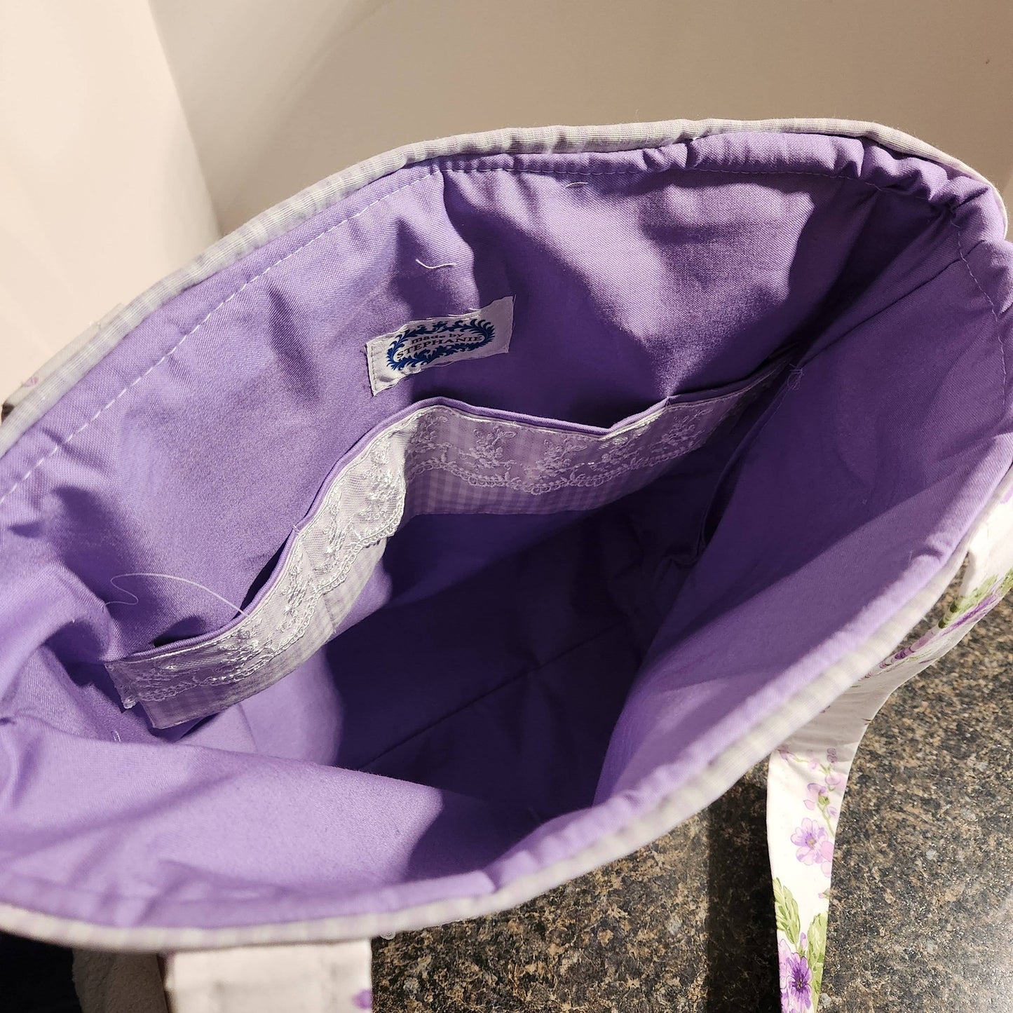 "Lilacs and Lace" Tote Bag