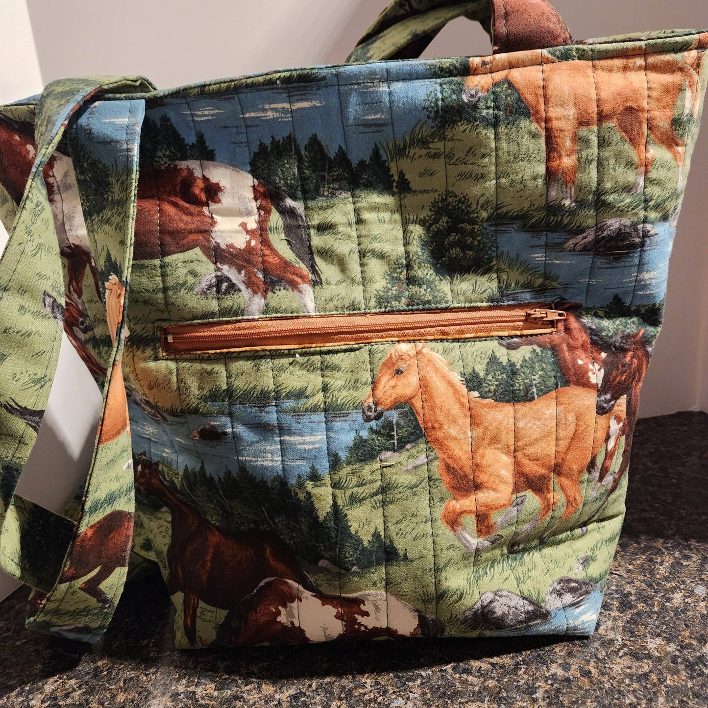 "Prairie Wild Horses" Tote Bag