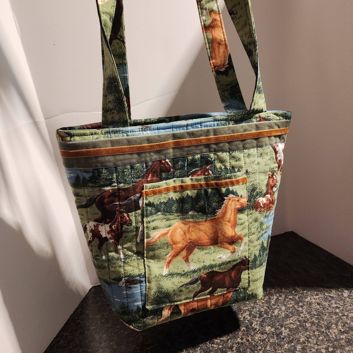 "Prairie Wild Horses" Tote Bag